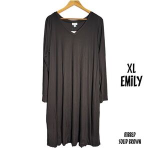 NWT XL Swing dress with pockets, brown, LuLaRoe Emily